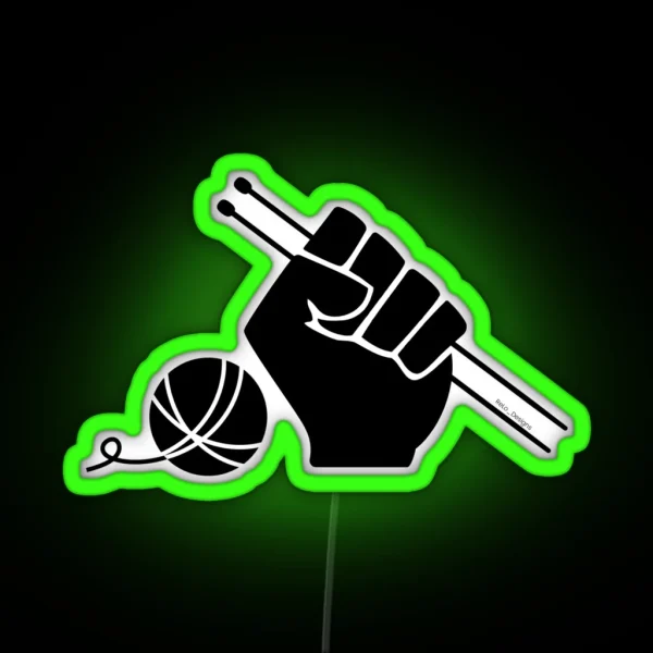 Fist And Needles RGB Neon Sign
