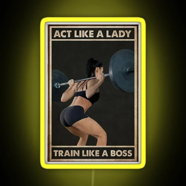 Fitness Boss RGB Neon Sign