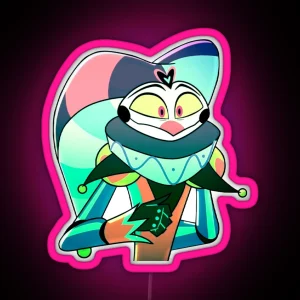 Fizzarolli Hazbin Hotel Alastor Angel Andrealphus RGB Neon Sign