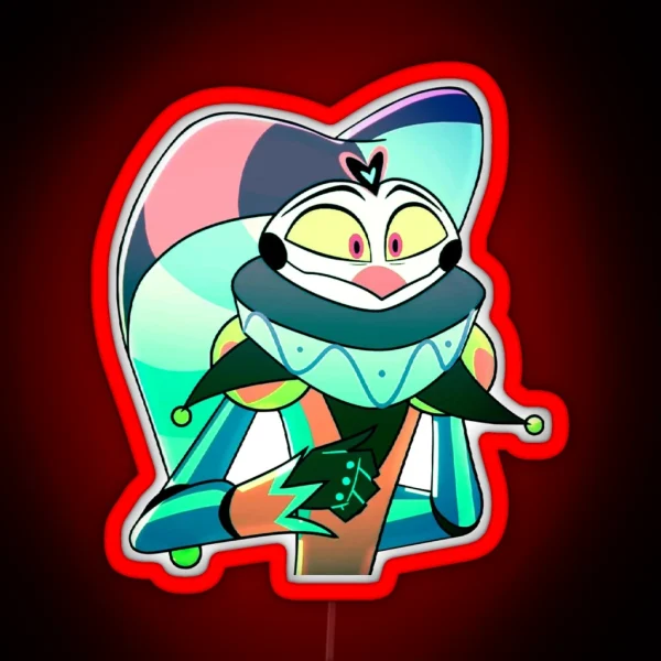 Fizzarolli Hazbin Hotel Alastor Angel Andrealphus RGB Neon Sign