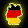 Flag Map Of Germany German Deutschland Country Map Outline With National Flag Inside RGB Neon Sign - Image 5