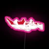 Flag Map Of Indonesia RGB Neon Sign - Image 6