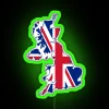 Flag Map Of The United Kingdom RGB Neon Sign - Image 3