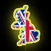 Flag Map Of The United Kingdom RGB Neon Sign - Image 5