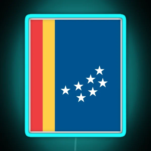 Flag Of Durham North Carolina RGB Neon Sign