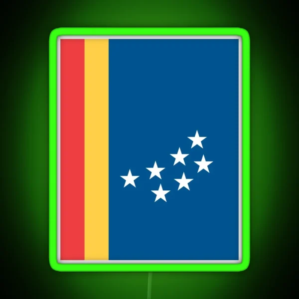 Flag Of Durham North Carolina RGB Neon Sign