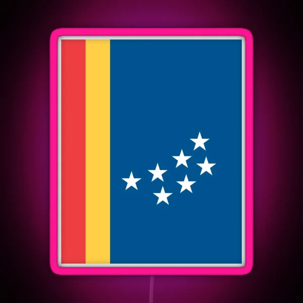 Flag Of Durham North Carolina RGB Neon Sign