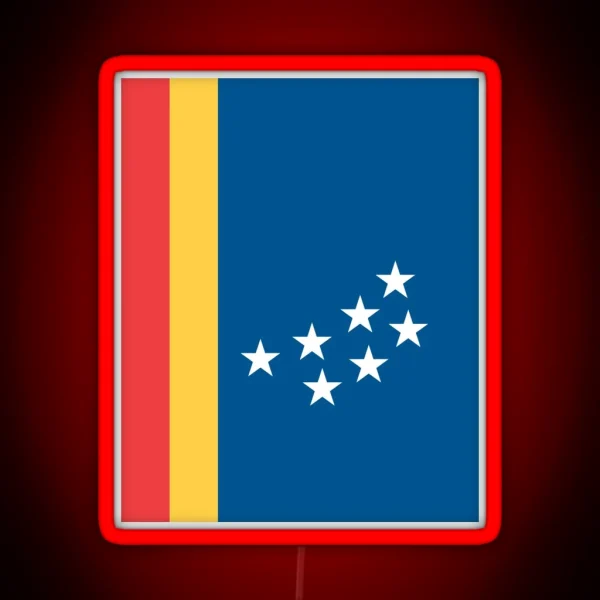 Flag Of Durham North Carolina RGB Neon Sign