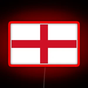 Flag Of England St George S Cross RGB Neon Sign