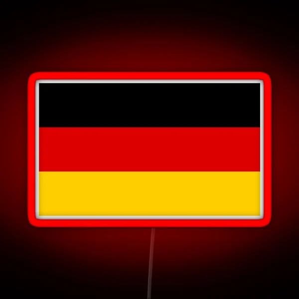 Flag Of Germany Deutsch Flagge RGB Neon Sign