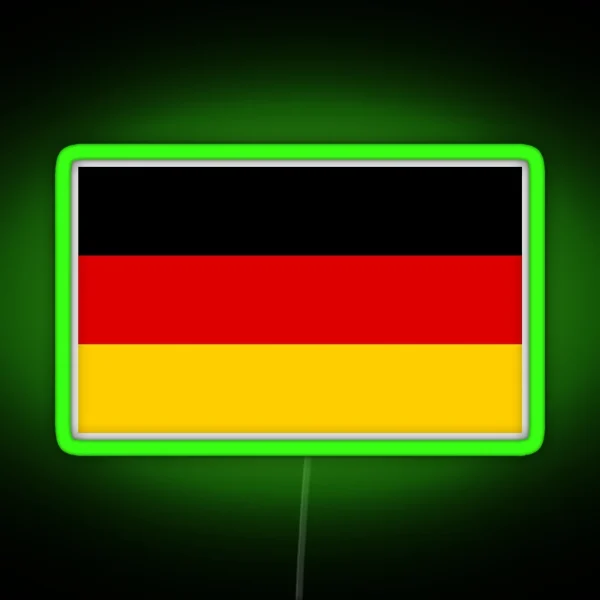 Flag Of Germany Deutschland Deutsch German National RGB Neon Sign