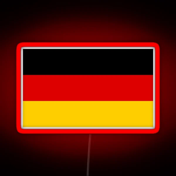 Flag Of Germany Deutschland Deutsch German National RGB Neon Sign