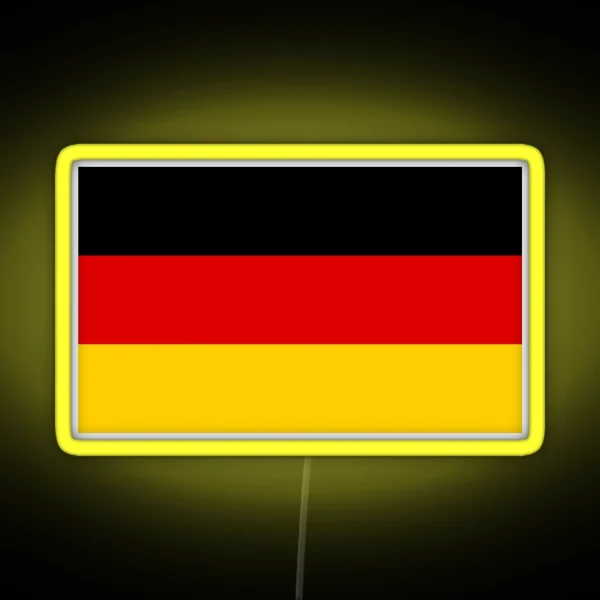 Flag Of Germany Deutschland Deutsch German National RGB Neon Sign