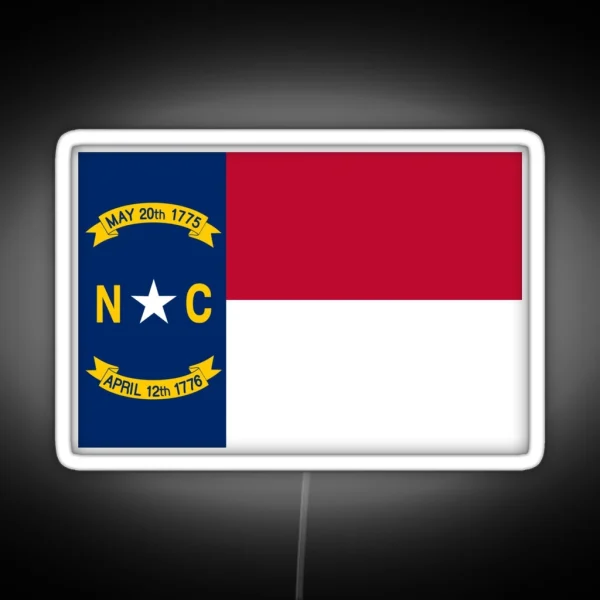 Flag Of North Carolina RGB Neon Sign