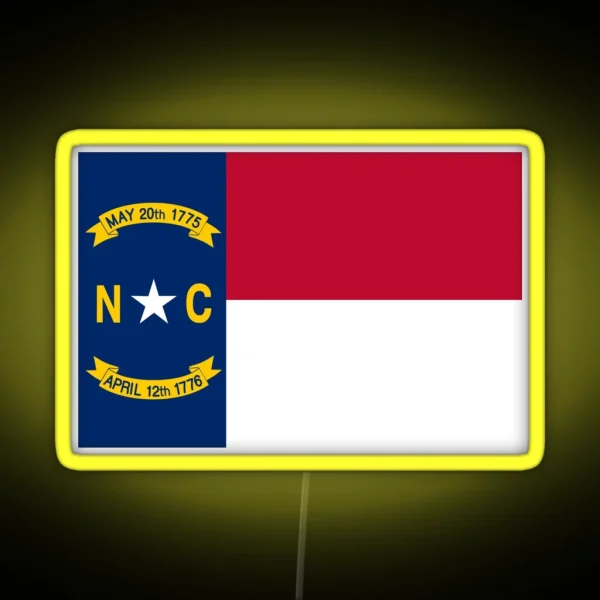 Flag Of North Carolina RGB Neon Sign