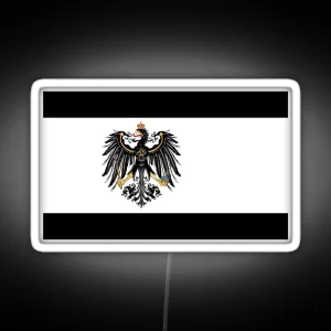 Flag Of The Kingdom Of Prussia 1892 Flag Merch RGB Neon Sign