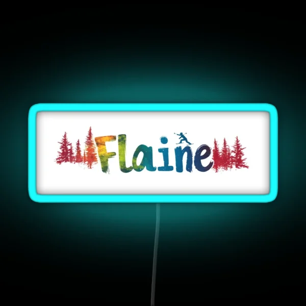 Flaine Alpine Ski Led RGB Neon Sign