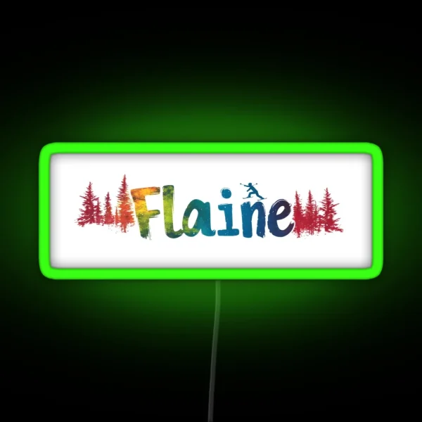 Flaine Alpine Ski Led RGB Neon Sign