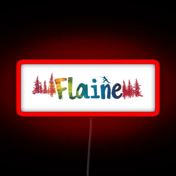 Flaine Alpine Ski Led RGB Neon Sign