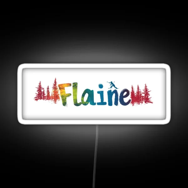 Flaine Alpine Ski Led RGB Neon Sign