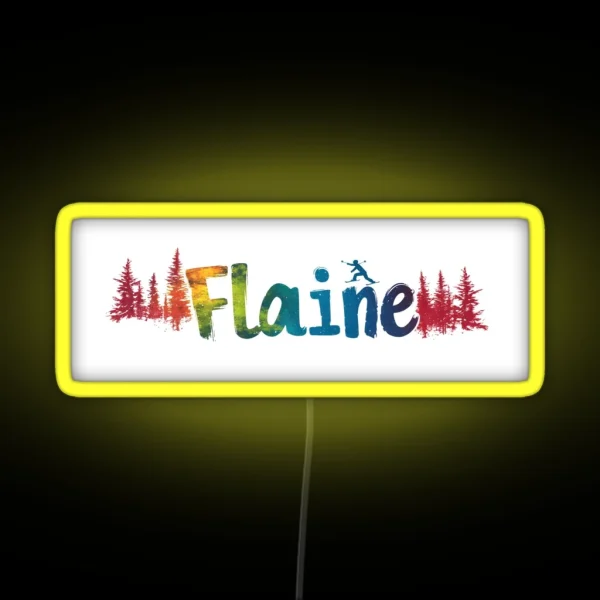 Flaine Alpine Ski Led RGB Neon Sign