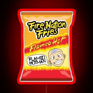 Flameo Hotman Fire Nation Fries RGB Neon Sign