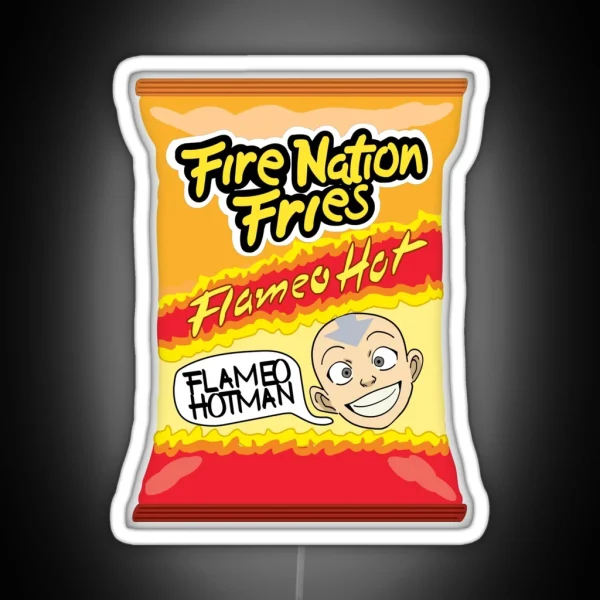 Flameo Hotman Fire Nation Fries RGB Neon Sign