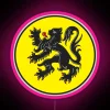Flanders Circular Flag RGB Neon Sign - Image 6