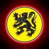 Flanders Circular Flag RGB Neon Sign - Image 2