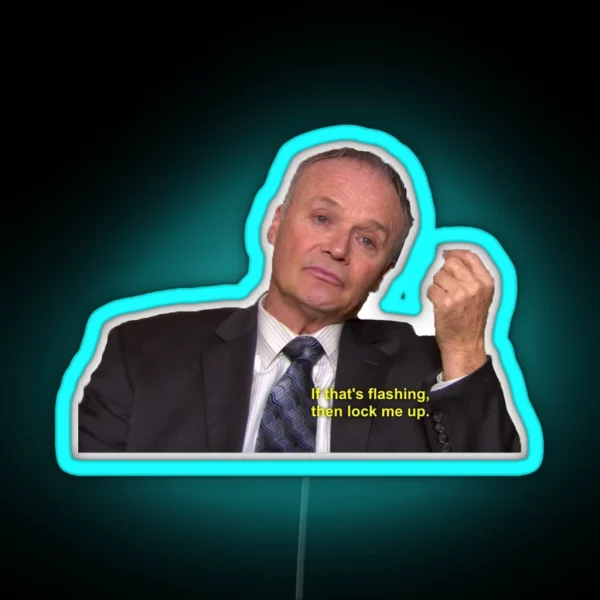 Flashing Creed Bratton The Office RGB Neon Sign
