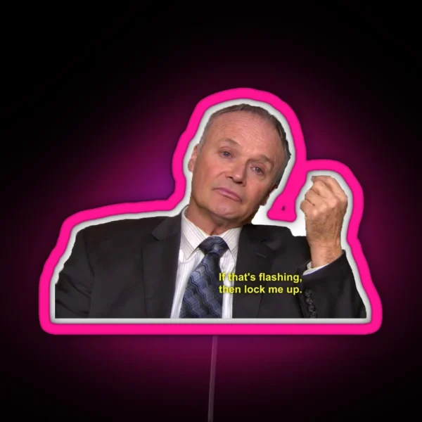 Flashing Creed Bratton The Office RGB Neon Sign