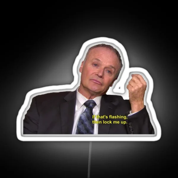 Flashing Creed Bratton The Office RGB Neon Sign