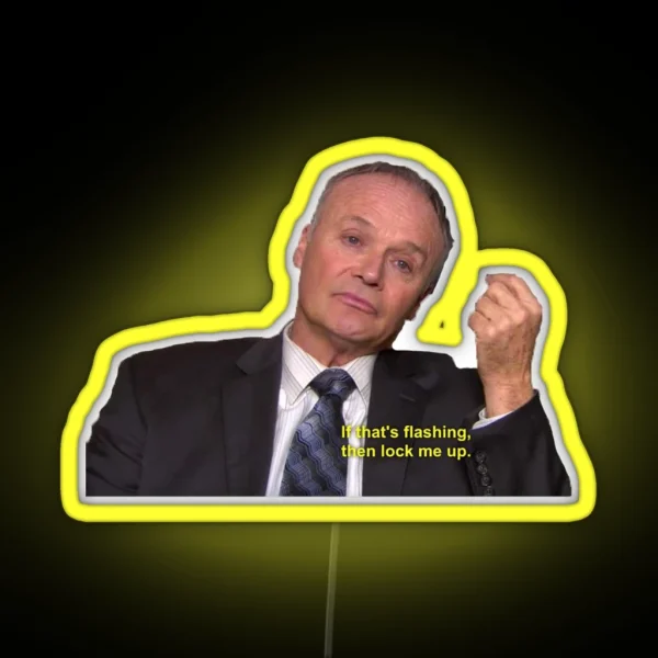 Flashing Creed Bratton The Office RGB Neon Sign