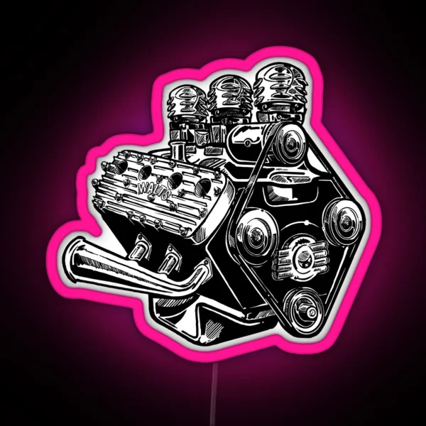 Flathead V8 RGB Neon Sign