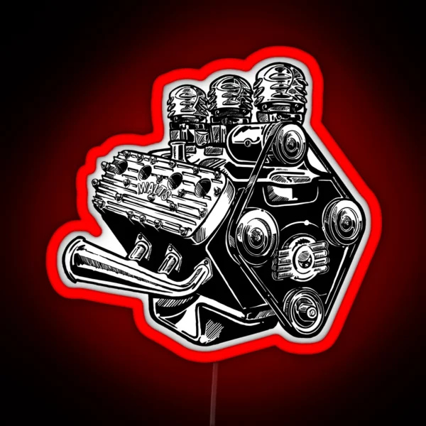 Flathead V8 RGB Neon Sign