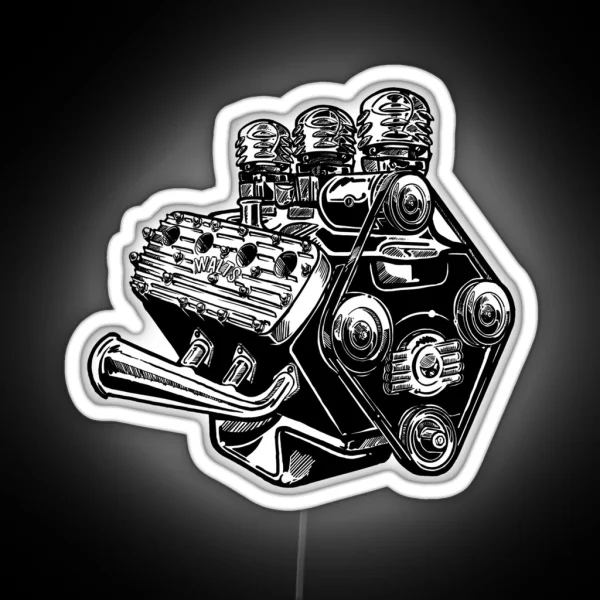 Flathead V8 RGB Neon Sign