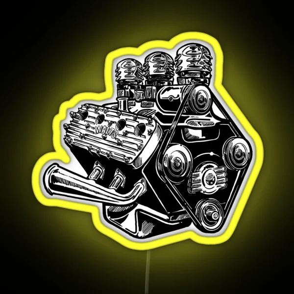 Flathead V8 RGB Neon Sign