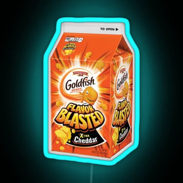 Flavor Blasted Goldfish RGB Neon Sign