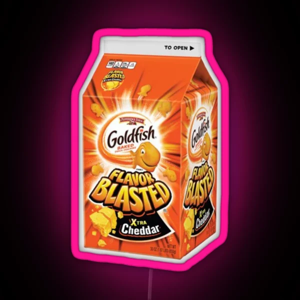 Flavor Blasted Goldfish RGB Neon Sign