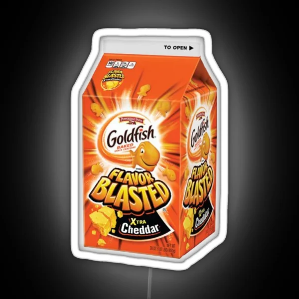 Flavor Blasted Goldfish RGB Neon Sign