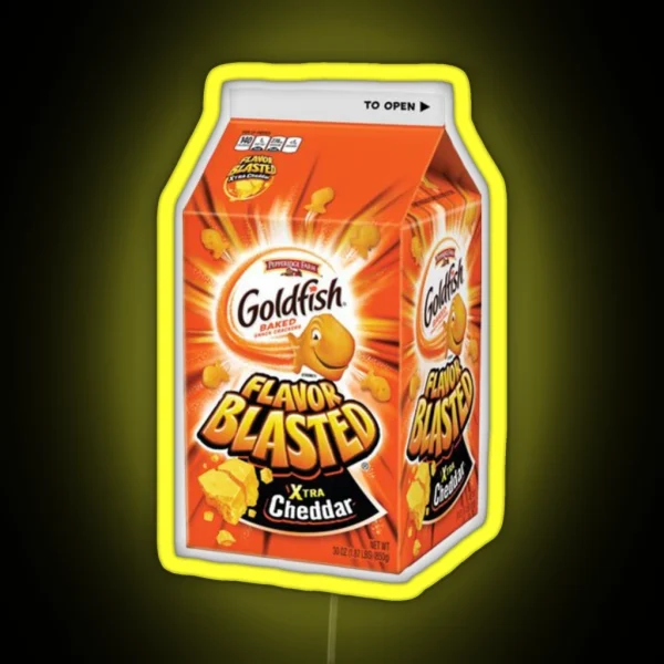Flavor Blasted Goldfish RGB Neon Sign
