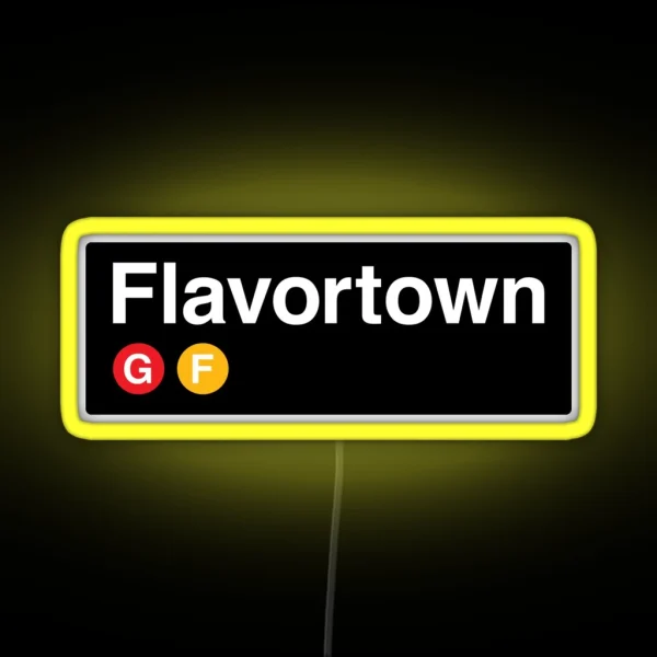 Flavortown RGB Neon Sign