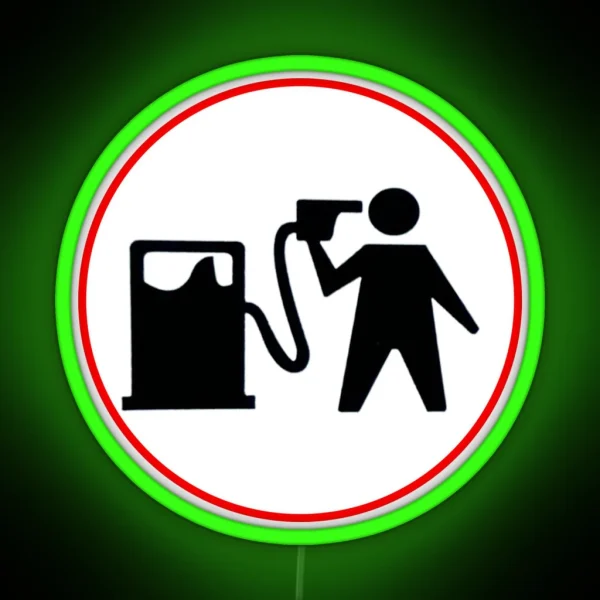 Flea 1961 Jazz Bass Gas Pump Led RGB Neon Sign