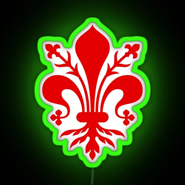 Fleur De Lis Florence RGB Neon Sign