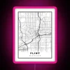 Flint Map RGB Neon Sign