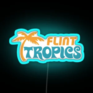 Flint Tropics Logo RGB Neon Sign