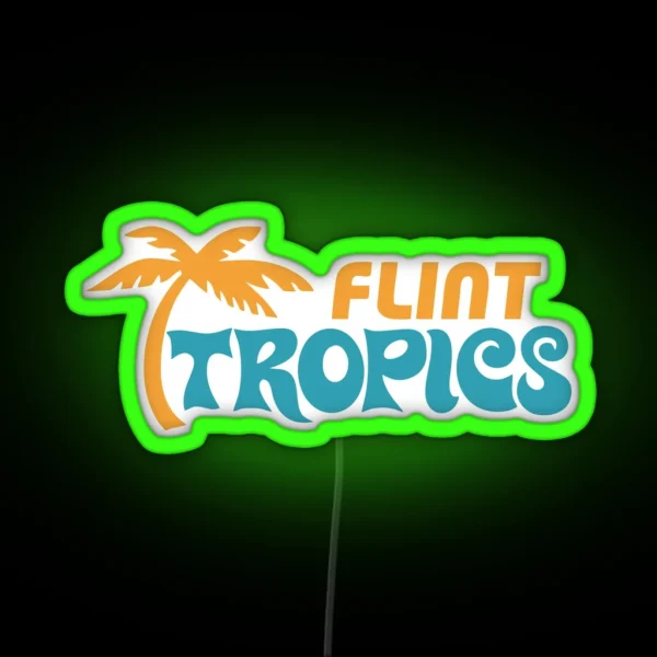Flint Tropics Logo RGB Neon Sign