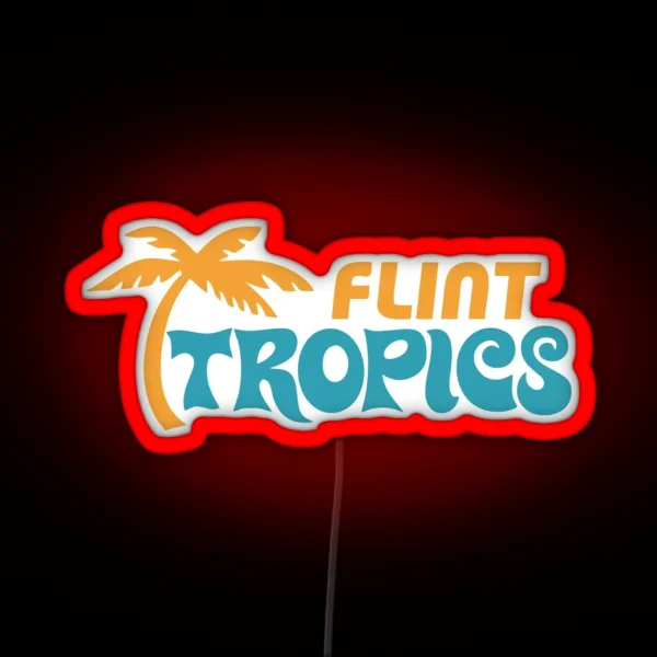 Flint Tropics Logo RGB Neon Sign