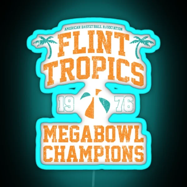 Flint Tropics Megabowl Champions RGB Neon Sign