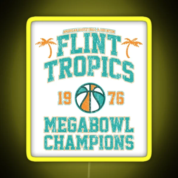 Flint Tropics Megabowl Champions Variant RGB Neon Sign